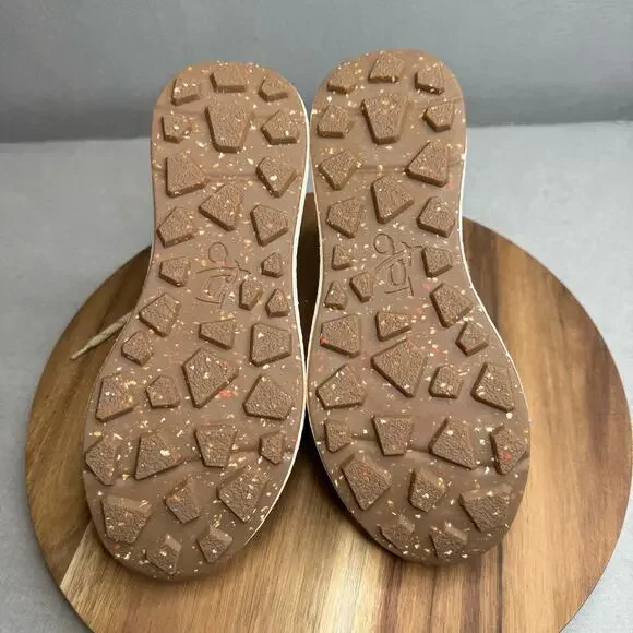 OTBT Hybrid Khaki Stretchy Sock High Top Sneaker Womens Size 9M Lace Up EUC - Picture 6 of 9